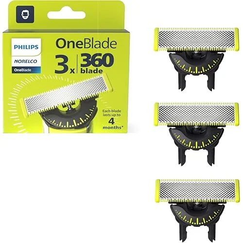 Philips Norelco OneBlade 360 Replacement Blades (3-Pack)