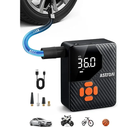 AstroAI L7 Mini 150-PSI Portable Tire Inflator Air Compressor
