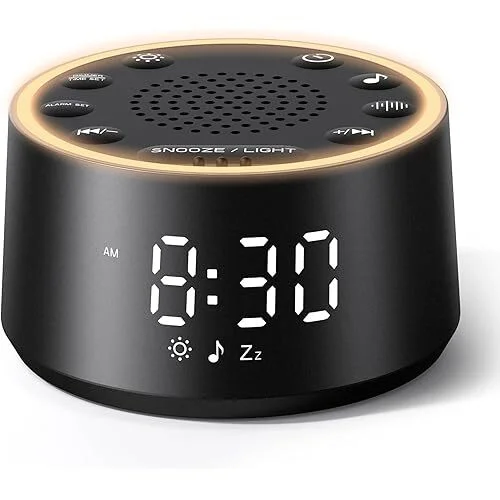 Dreamegg D1 Nova Noise Sound Machine Alarm Clock with 25 Calming Sounds
