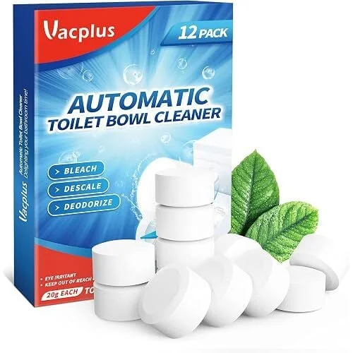 Vacplus Toilet Bowl Cleaner Tablets (12-Pack)