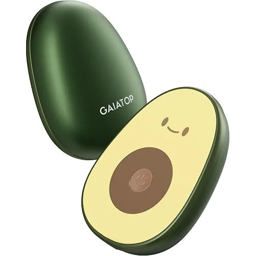 Gaiatop 3-Heat Levels Magnetic Avocado Rechargeable Hand Warmers (2-Pack)
