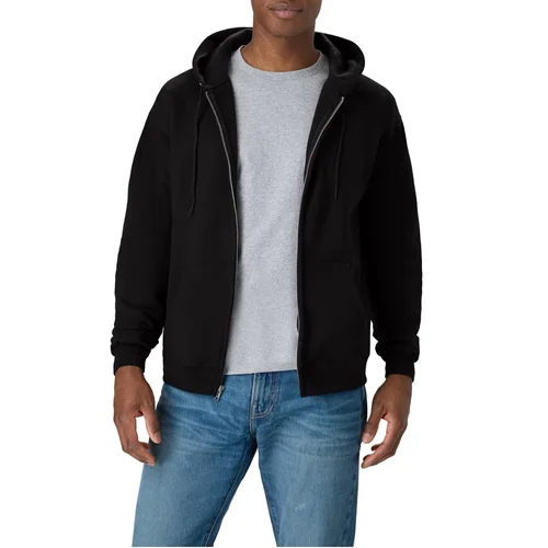 Hanes Men's Zip-Up Fleece Hooded Sweatshirt