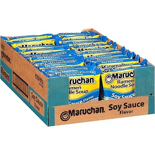 Maruchan Ramen Soy Sauce Instant Ramen Noodles (3oz, 24-Count)