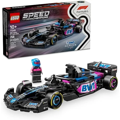 LEGO Speed Champions BWT Alpine F1 Team A524 Race Car Toy Building Set (258-Pcs)