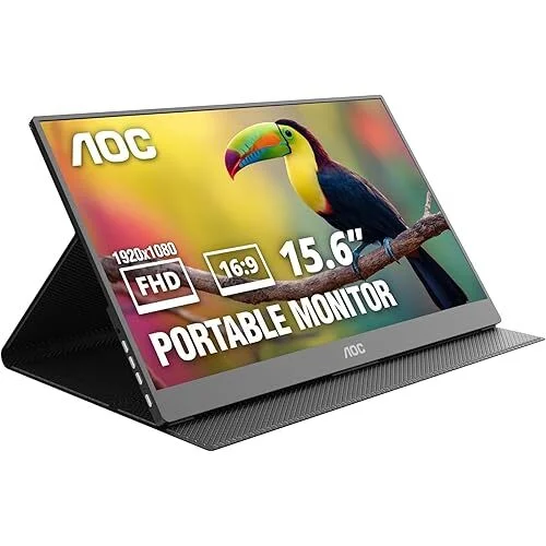 AOC 15.6" 1080p 60Hz Ultra Slim Smart Portable Monitor