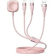 Xnewcable 3-in-1 6FT Nylon Braided USB-C Multi Charging Cable