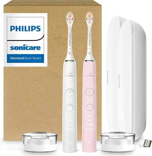Philips Sonicare DiamondClean 9000 Electric Toothbrush (2-Pack)