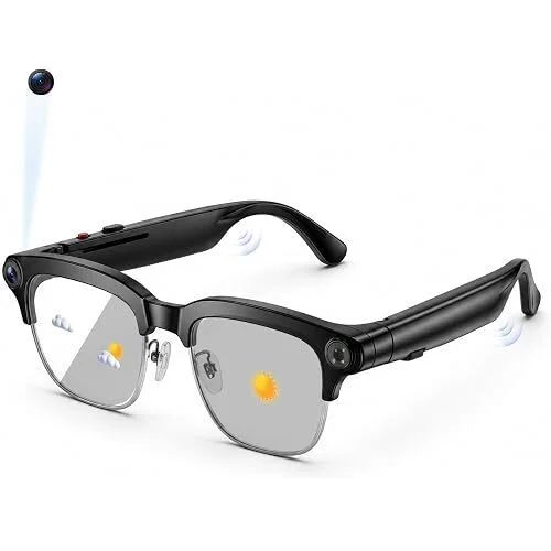 Voleeoa 8MP 1080p Video Recording Bluetooth AI Smart Glasses