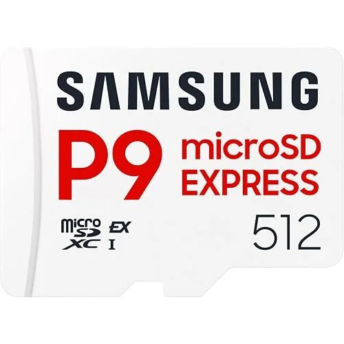 Samsung P9 Express 512GB microSDXC Express Card (Switch 2 Compatible, 800MB/s)