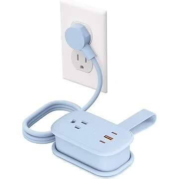 Phixero 5-in-1 (2x AC, 2x USB-C, 1x USB-A) 20W PD Travel PhiPlug Power Strip