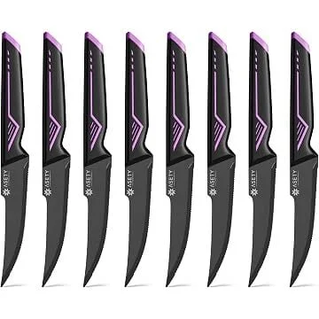 Asety 4.5" Serrated Steak Knives (8-Pack)