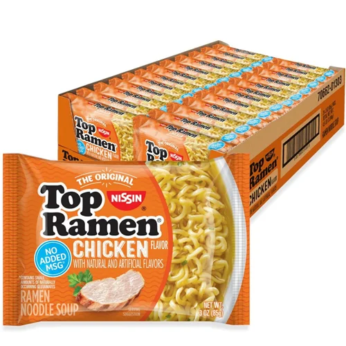 Nissin 3oz Chicken Top Ramen Noodle Soup (24-Pack)