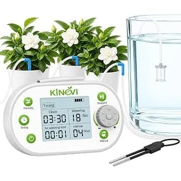 Kinevi Indoor Automatic Plant Watering Machine (15 Pots, 770 Combinations) w/ Smart Sensor