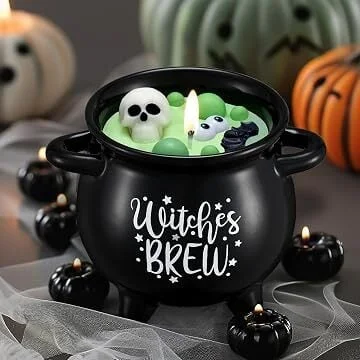 Kederwa 14oz Witch Brew Scented Candle Halloween Boo Basket Stuffers