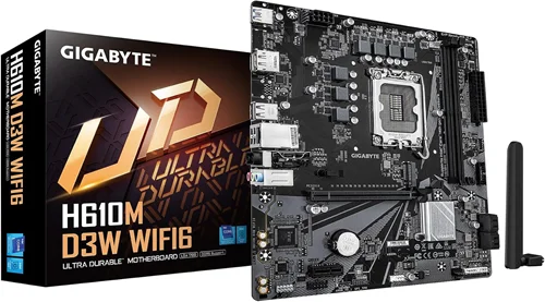 GigaByte H610M D3W WIFI6 Intel DDR5 LGA 1700 Micro ATX Motherboard