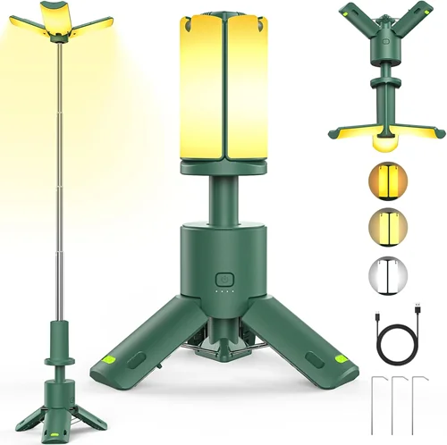 Etoolab 5000 Lumens 12000mAh Telescopic Camping Lights with Stand