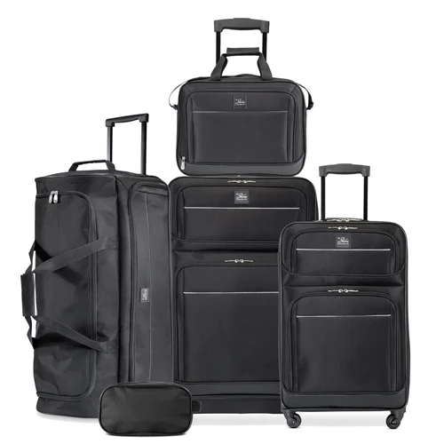 Skyway Tideland Softside Travel Luggage Set (5-Piece) with Spinner Wheels