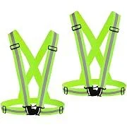 Chiwo High-Visibility Reflective Vest for Trekking, Running, Cycling (2-Pack)