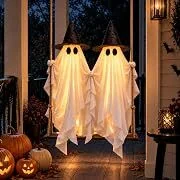 Evoio 5' Halloween Swinging Ghost Decor (2-Pack)