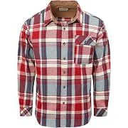 Drazivon Men's Long-Sleeve Button-Down Cotton Flannel Shirt