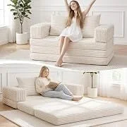 Tykacna Convertible Pull-Out Couch for Living Room
