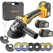 AOWEI 21V Cordless Angle Grinder Toolbox Kit with Lithium Batteries