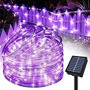 Slyuexu 8-Modes 39ft 100LED Solar Rope String Lights