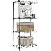 Izeuk 4-Tier Metal Wire Steel Storage Shelf Unit (17.7"x11.8"x41.9")