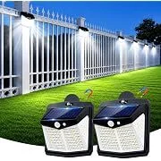 Lifengsoler 128 LED Magnetic Motion Sensor Solar Lights (2-Pack)