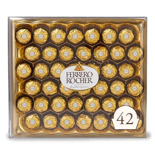 Ferrero Rocher Hazelnut Milk Chocolate Box (42-Piece)